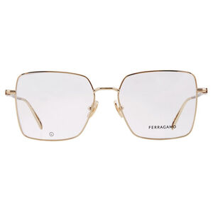 Salvatore Ferragamo Women's Gold Square Glasses